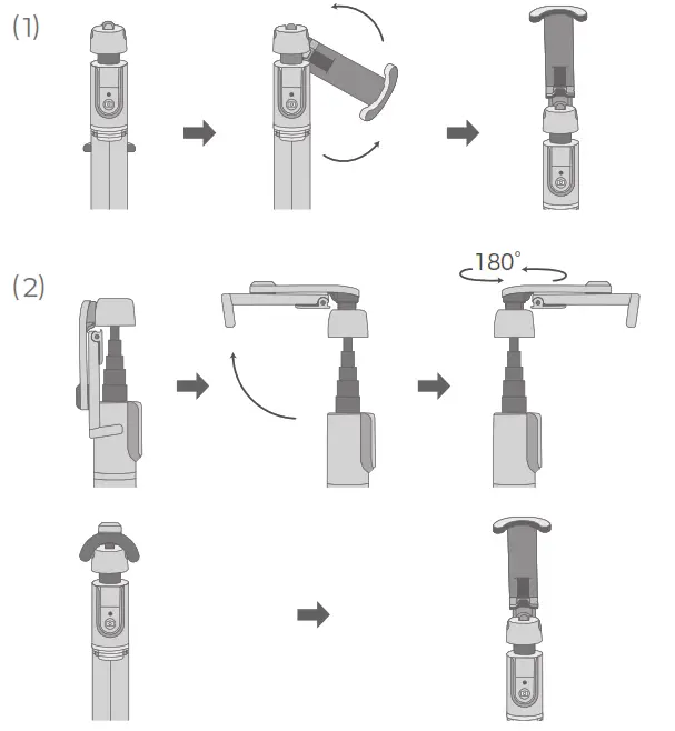 MPOW Selfie Sticktripod - Operation