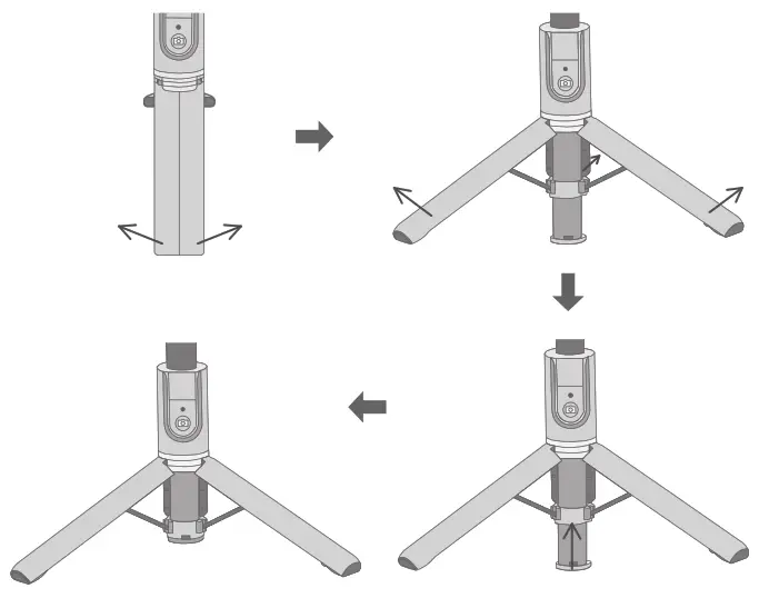 MPOW Selfie Sticktripod - Unfold