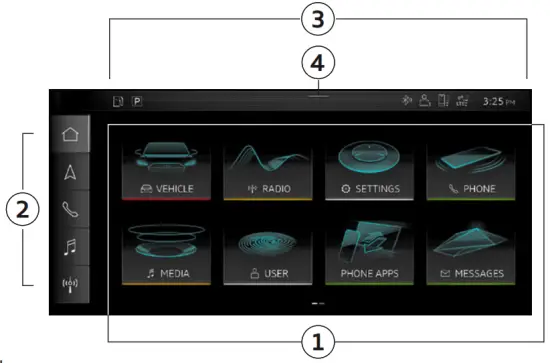 myAudi IQ 2021 Audi Q7 - car font - Controls