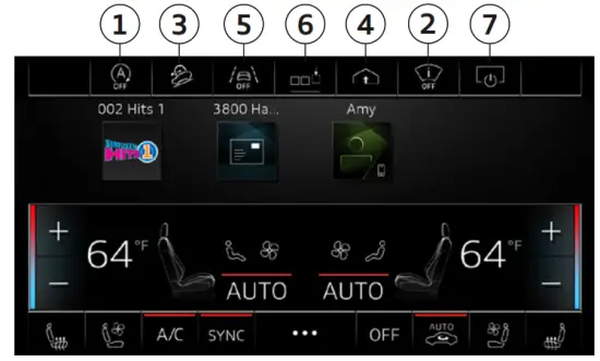 myAudi IQ 2021 Audi Q7 - car font - Lower Display