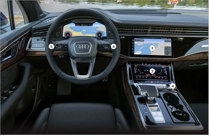 myAudi IQ 2021 Audi Q7 - car font