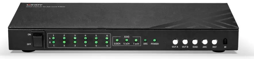 LINDY 38148 6x2 HDMI 10 2G Matrix with PiP