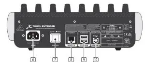 FIG 8 X-TOUCH EXTENDER Controls