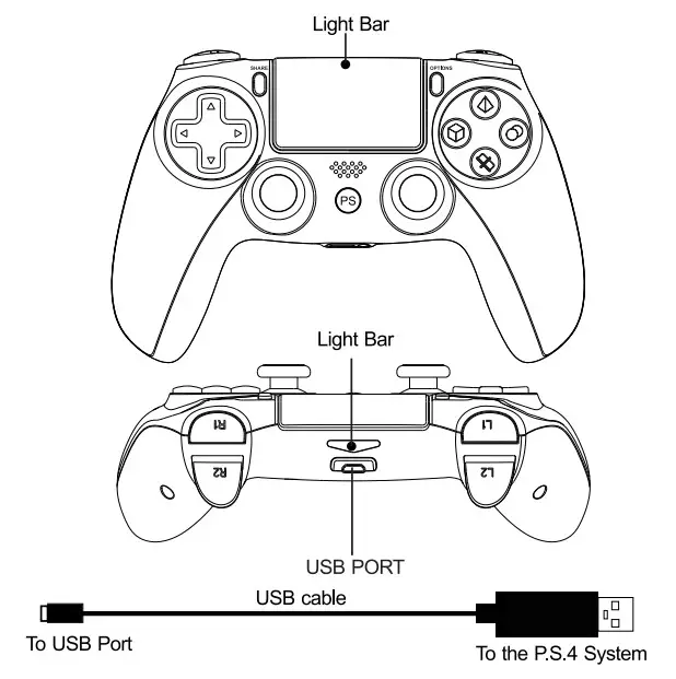 SaitaKE STK 4003 Wireless Game Controller Joystick - Pair your controller