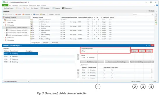SIEMENS RS AA Channel Multiplier - oading and deleting
