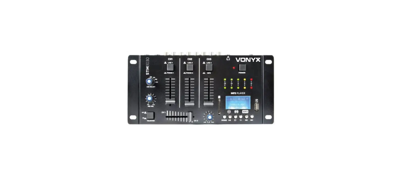 Vonyx Stm3030 4 Channel Mixer Instruction Manual Vonyx Stm3030 4 Channel Mixer Instruction Manual