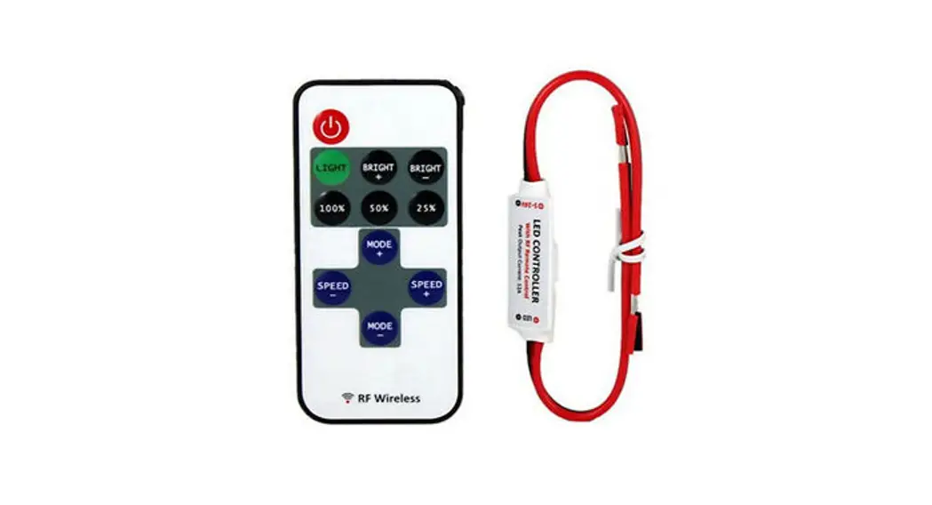 Ocday 12v Rf Wireless Remote Switch Controller Dimmer For Mini Led Strip Light Instructions