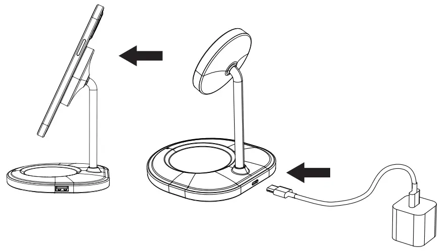 Shenzhen Topband WCM10 3In1 Magnetic Wireless Charging Stand - Magnetic wireless charge