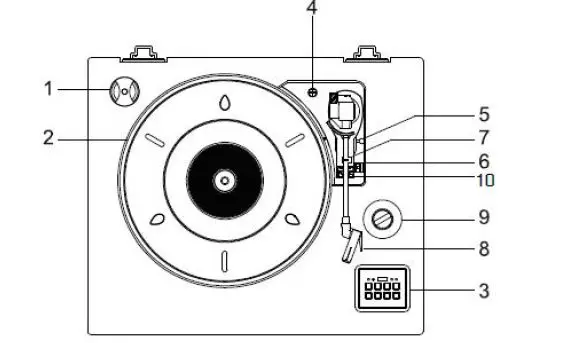 Lenco LS-55BK Turntable with Bluetooth FIG 5