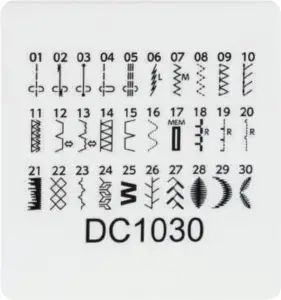 30 Built-in Stitches