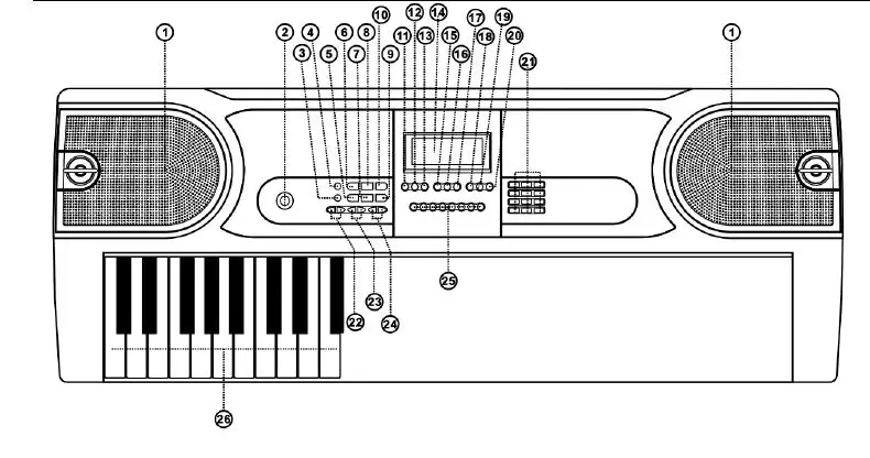 max-MUSIC-KB1-Electronic-Keyboard-61-key-Instruction-1