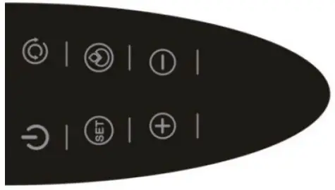 KLARSTEIN 10029344 Skyscraper Heat Ceramic Column Heater - Operating panel