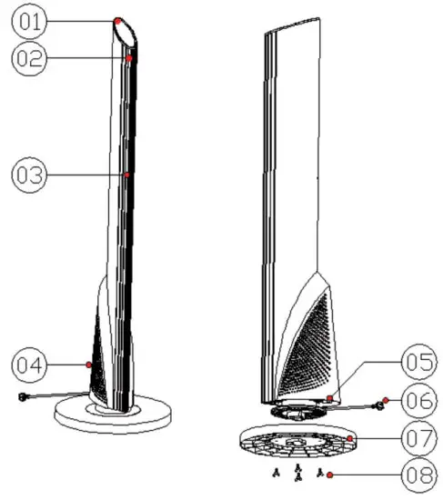 KLARSTEIN 10029344 Skyscraper Heat Ceramic Column Heater - PRODUCT OVERVIEW
