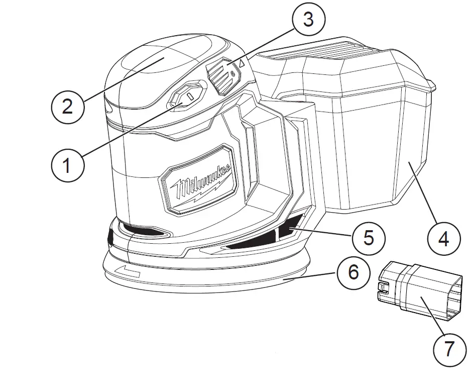 milwaukee M18 RANDOM ORBIT SANDER-2