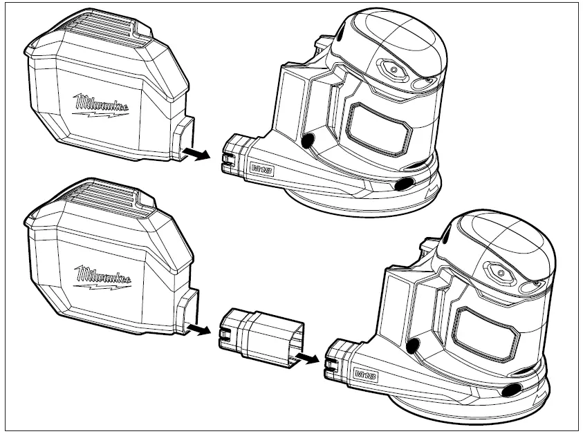 milwaukee M18 RANDOM ORBIT SANDER-4