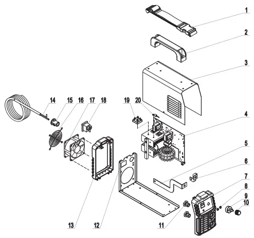 MASTERCRAFT ARC Stick Welde EXPLODED VIEW