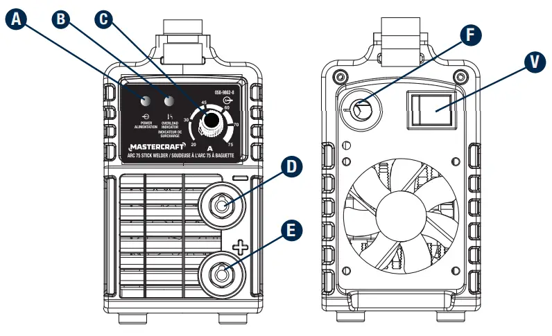 MASTERCRAFT ARC Stick Welde Input power
