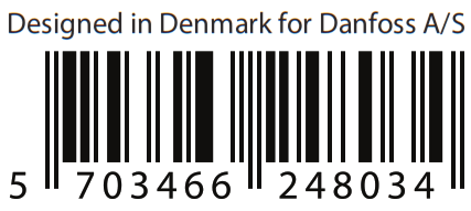 Danfoss ECtemp 316 Electronic Thermostat - bar code1