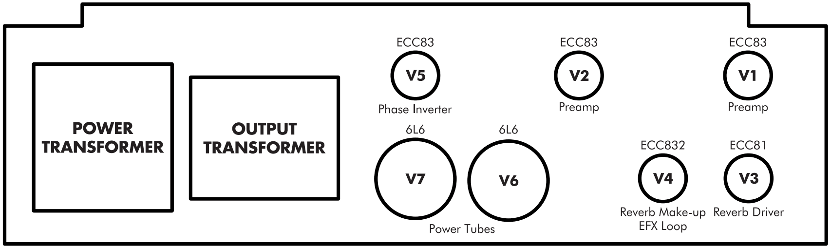 SUPRO 1933R ROYALE 2x12 Variable Power Amplifier - FIG 3