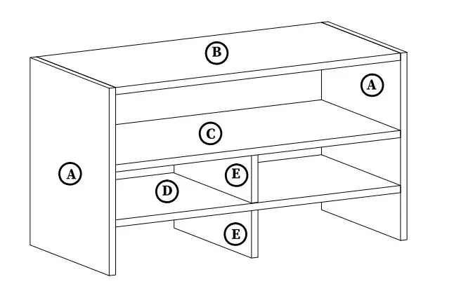Furinno 20316 Desk Top Organizing Shelf - Figure 1