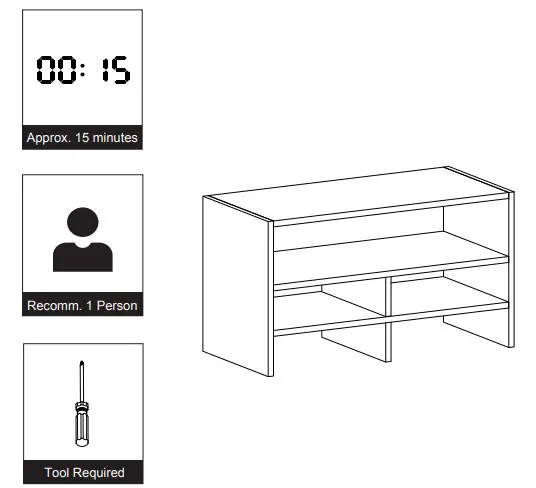 Furinno 20316 Desk Top Organizing Shelf