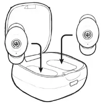 WICKED AUDIO Axoma Wireless Earbuds - Charging 2