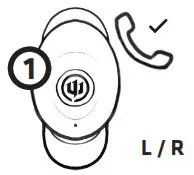 WICKED AUDIO Axoma Wireless Earbuds - Functions 5