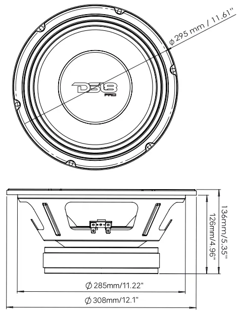 DS18 PRO-X12M 12 Inch Midrange Speaker-fig3