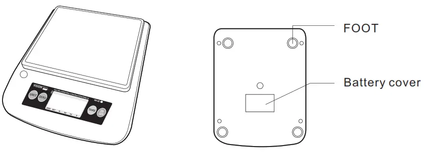 VISIONTECH Digital Kitchen scale