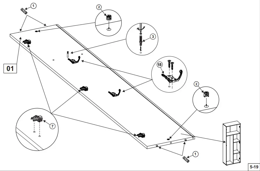 InterLink 19500110 Gallo HHS Household Cupboard - GALLO HHS 1