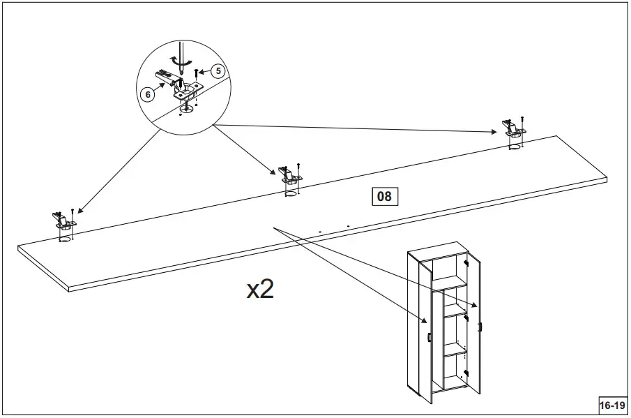 InterLink 19500110 Gallo HHS Household Cupboard - GALLO HHS 12