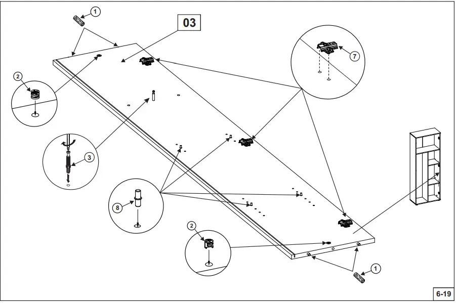 InterLink 19500110 Gallo HHS Household Cupboard - GALLO HHS 2