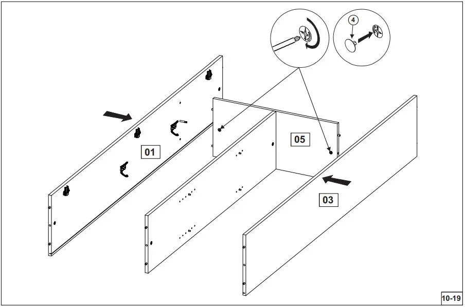 InterLink 19500110 Gallo HHS Household Cupboard - GALLO HHS 6