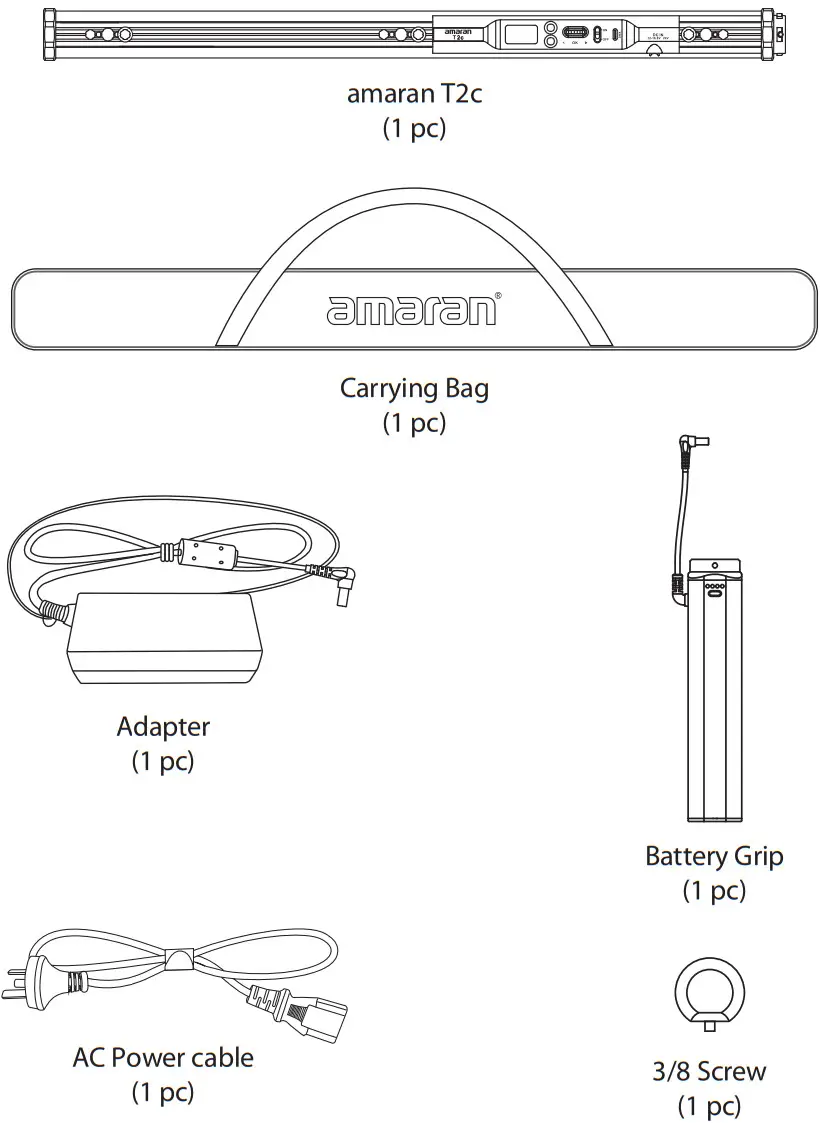 amaran T2C LED Tube Light - fig 1