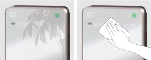 HITACHI Air Conditioner - Glass panel