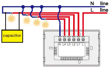 MOES MS-1LW-N-110 Touch Wall Single Live Wire Smart Switch-7