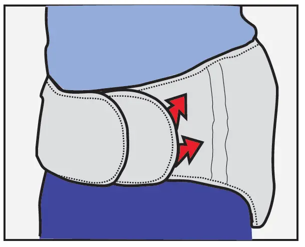 SHARPER IMAGE CHBWON-3 Calming Heat Back Wrap 2