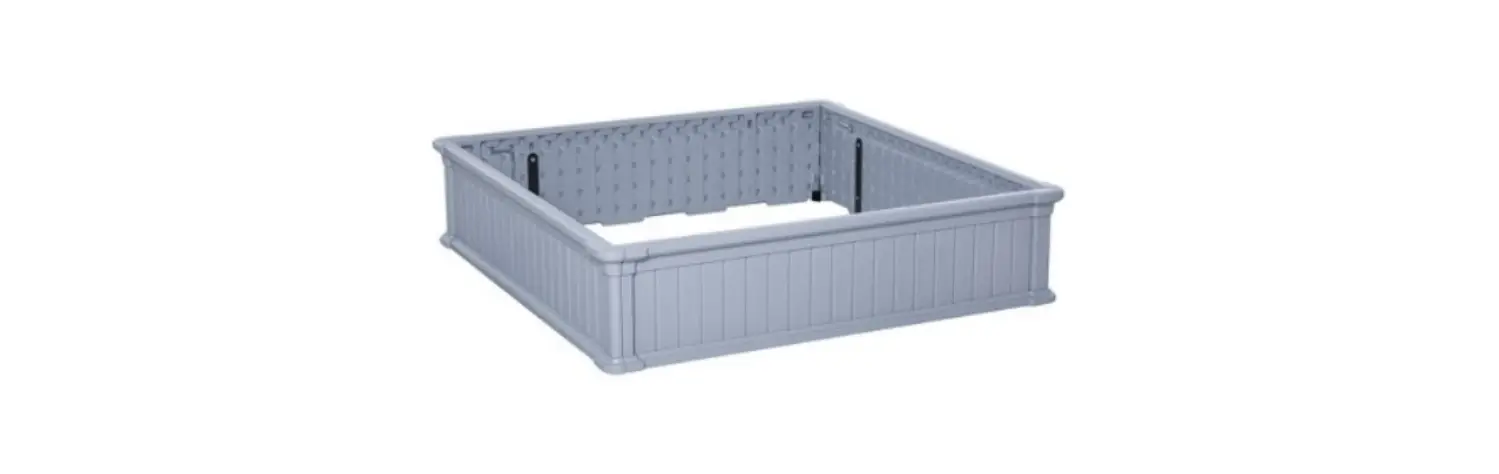Alpulon Zmwv282 4 Ft. X 4 Ft. Outdoor Plastic Raised Garden Bed Set For Vegetable And Flower Datasheet