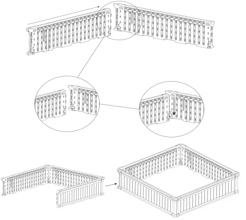 Alpulon-ZMWV282-4-ft.-x-4-ft.-Outdoor-Plastic-Raised-Garden-Bed-Set-For-Vegetable-and-Flower-Datasheet-FIG=-1