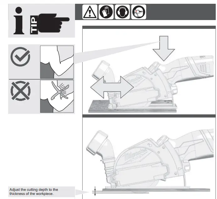 M12FCOT-0 M12 FCOT-0 Fuel Cut Off Tool 12V Bare Unit Operatimg illustration
