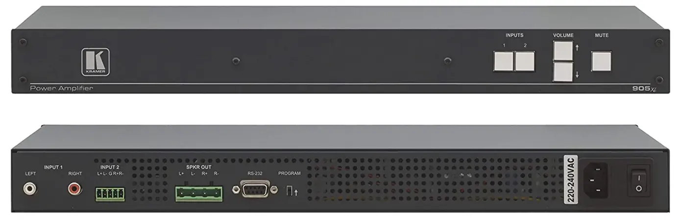 Kramer 905XL Stereo Audio Power Amplifier-PRODUCT