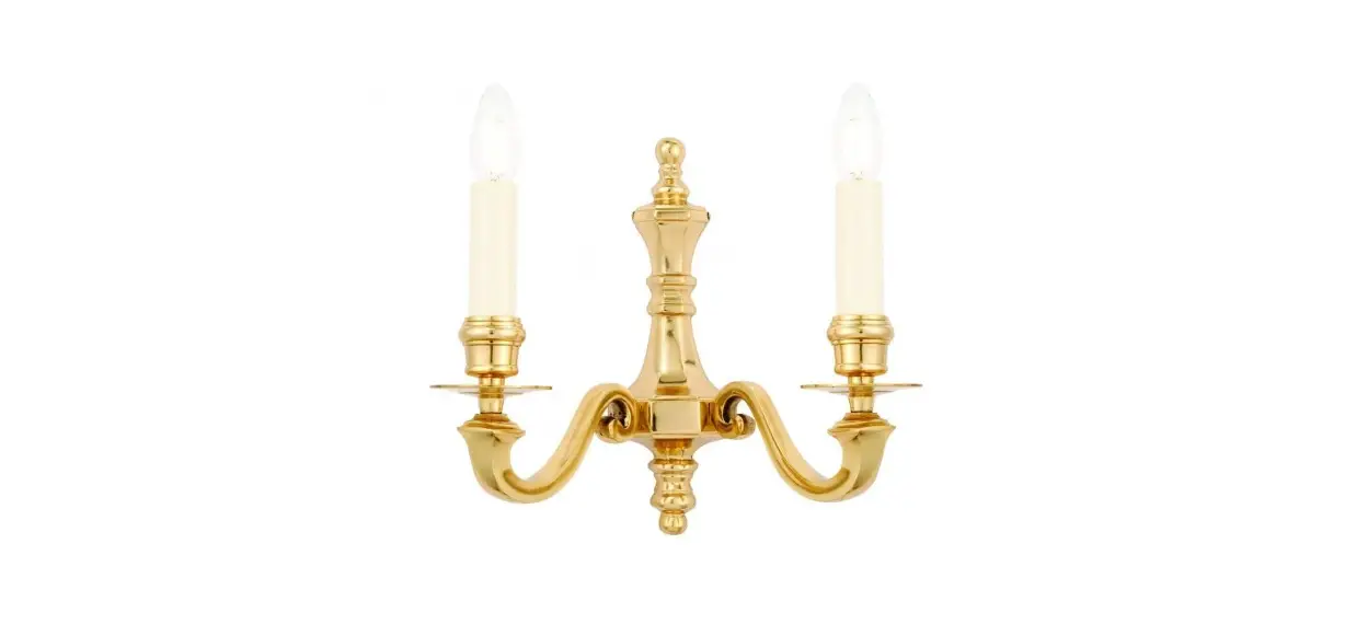 Interiors 1900 72982 Fenbridge 2 Wall Light, Solid Brass Instructions