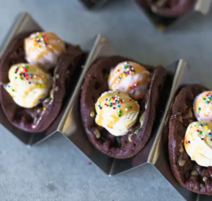 Chocolate Taco Waffles