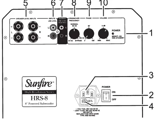 SUNFIRE HRS10 1000W Powered Subwoofer Blk (1)