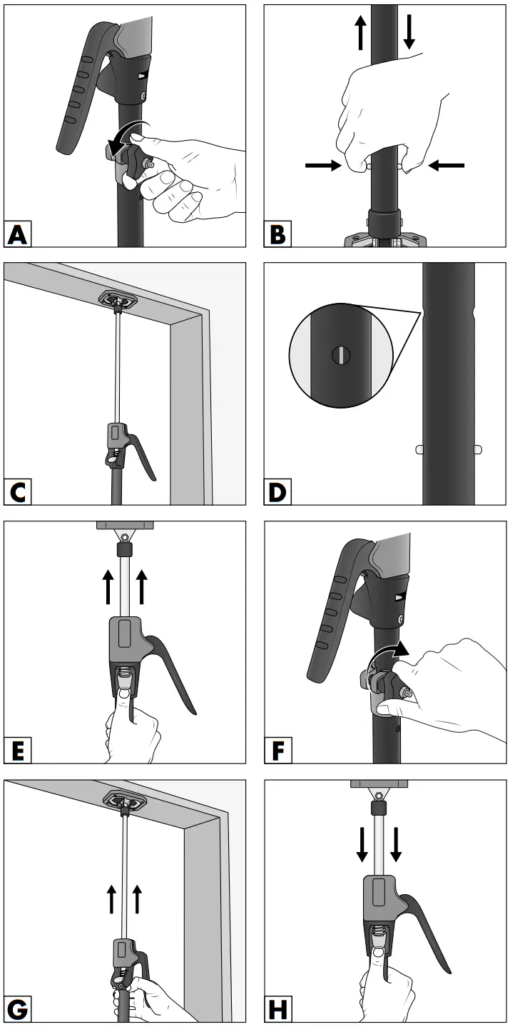 PARKSIDE PDS 30 A1 Extendable Ceiling Support Rod - Figure 2