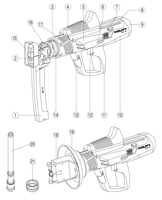 HILTI DX 76 PTR Powder Actuated Tool - fig 5