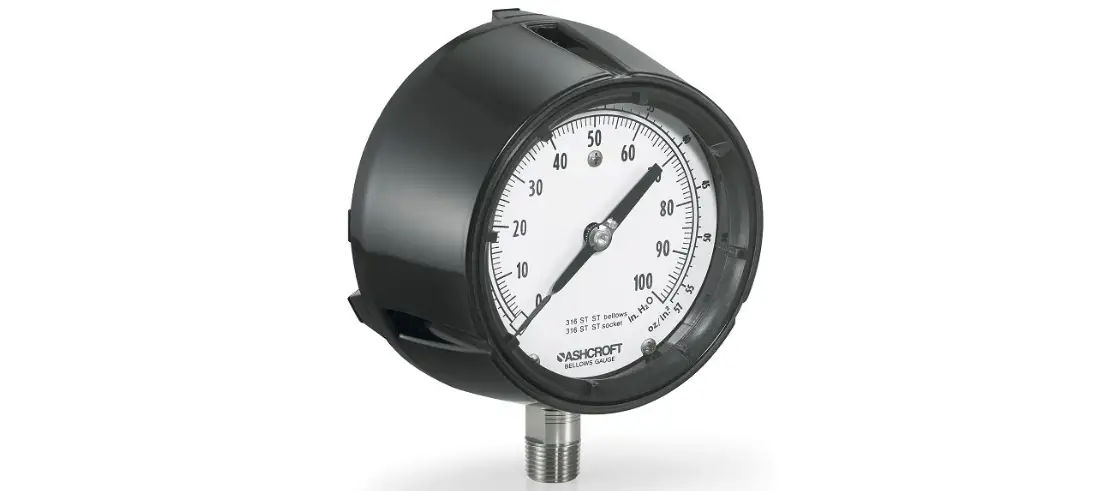 Ashcroft 1189 Low Pressure Bellows Gauge Instruction Manual Ashcroft 1189 Low Pressure Bellows Gauge Instruction Manual