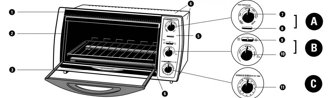 BLACK-DECKER-CTO8000R-Dining-In-Electronic-Countertop=Oven=Broiler-Fig-1