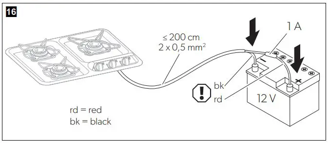 DOMETIC HBG 3445 Cooktop and Combinations Installation Guide - Connect the device