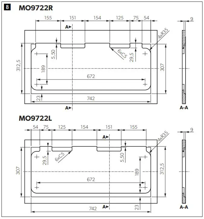 DOMETIC HBG 3445 Cooktop and Combinations Installation Guide - MO9722